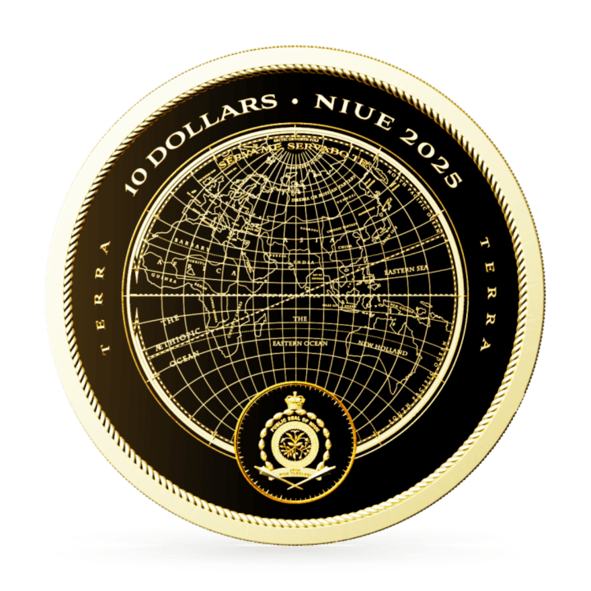 2025 (New) Niue Terra Gold 1/10 oz Coin - Image 2
