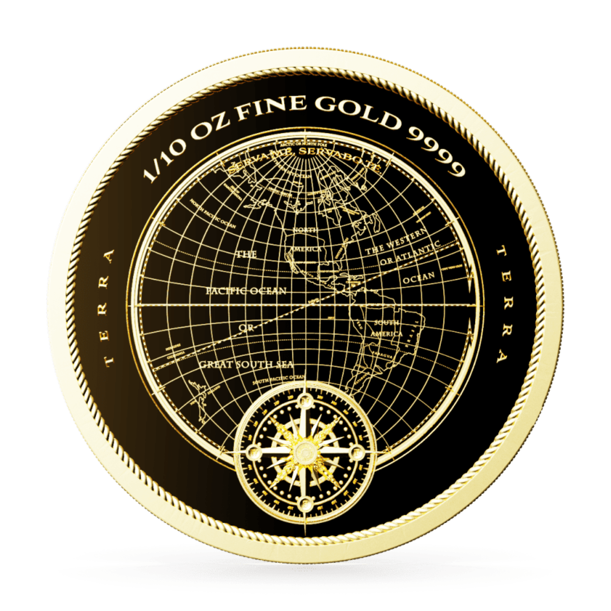 2025 (New) Niue Terra Gold 1/10 oz Coin