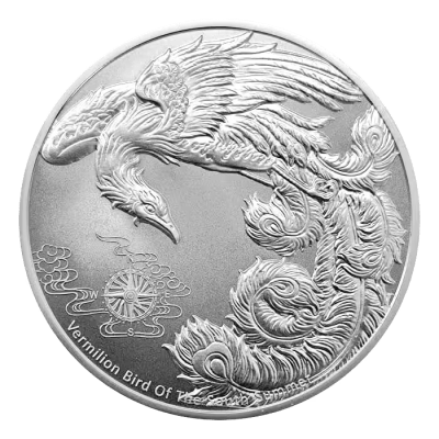 2023 (New) Samoa Four Guardians Vermilion Bird Silver 1 oz Coin