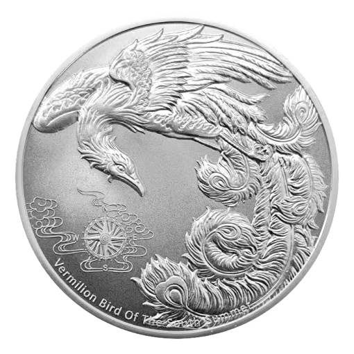 2023年 (新品) サモア「四神・朱雀」純銀 1オンス 銀貨