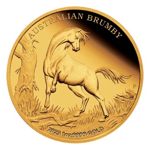 2023 (New) Australia Brumby Gold 1 oz Proof Coin - Image 2