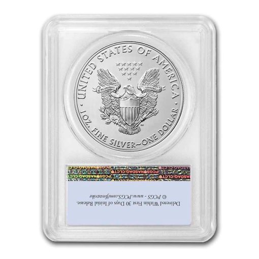 2021 (New) American Eagle Walking Liberty Silver 1 oz Coin PCGS MS70 Emergency Issue Struck at San Francisco (FirstStrike) - Image 2