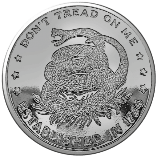 (New) USA Don't Tread On Me Silver 1 oz Round