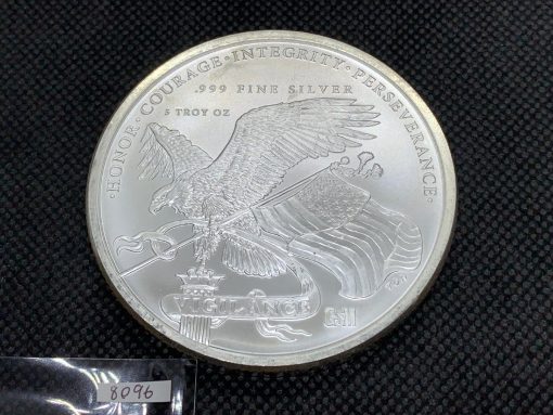 (New)「President Donald J. Trump」Silver 5 oz Coin #8096 - Image 2