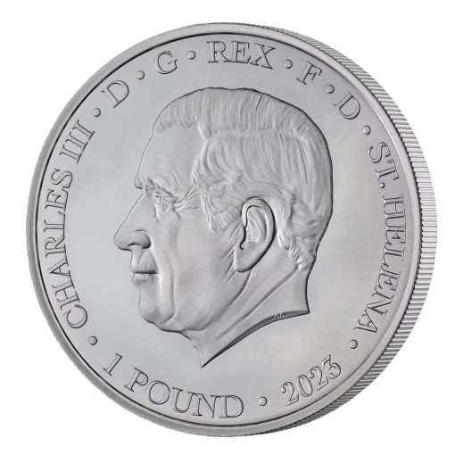 2023 (New) St. Helena Modern United States Trade Dollar Silver 1 oz Coin - Image 4