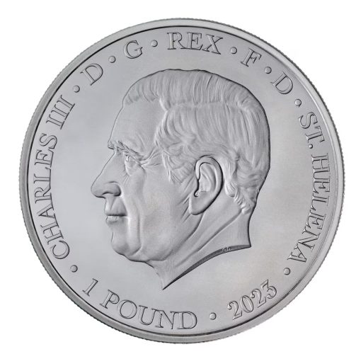 2023 (New) St. Helena Modern United States Trade Dollar Silver 1 oz Coin - Image 2