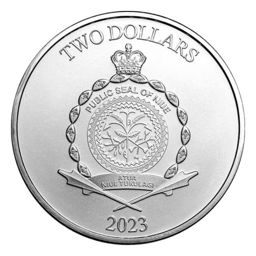2023年 (新品) ニウエ「ビーバス・アンド・バットヘッド」純銀 1オンス 銀貨 - 画像 (2)