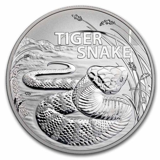 2024 (New) Australia's Most Dangerous Tiger Snake Silver 1 oz Coin