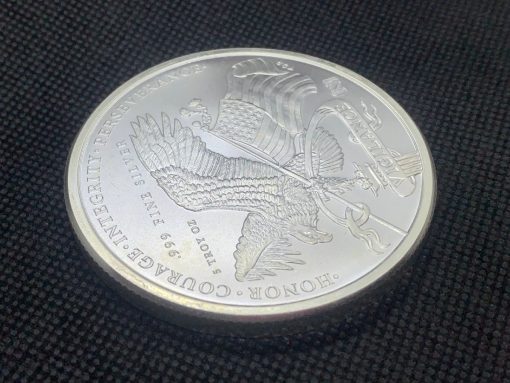 (New)「President Donald J. Trump」Silver 5 oz Coin #7987 - Image 6