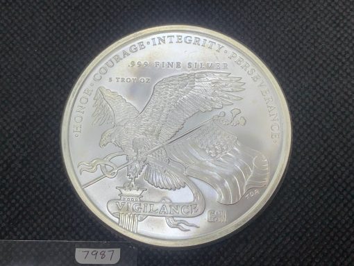 (New)「President Donald J. Trump」Silver 5 oz Coin #7987 - Image 2