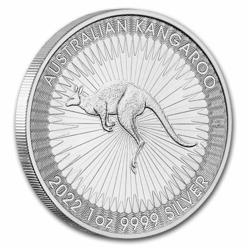 2022 (New) Australia Kangaroo Perth Mint Silver 1 oz Coin - Image 3