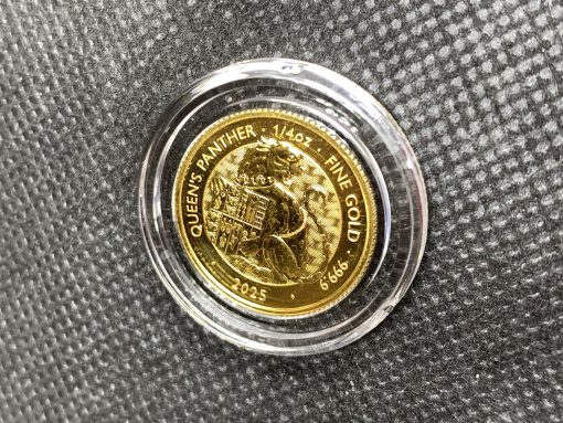 2025年 (新品) イギリス「ロイヤルチューダービースト・女王のパンサー」純金 1/4オンス 金貨 #11105 - 画像 (3)