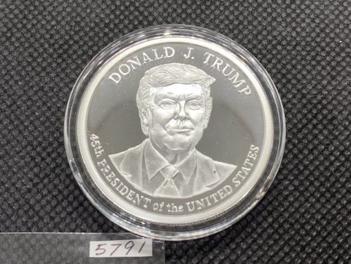 (新品) アメリカ「ドナルド・J・トランプ大統領」純銀 1オンス プルーフ メダル #5791 - 画像 (3)