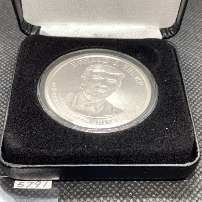 (新品) アメリカ「ドナルド・J・トランプ大統領」純銀 1オンス プルーフ メダル #5791