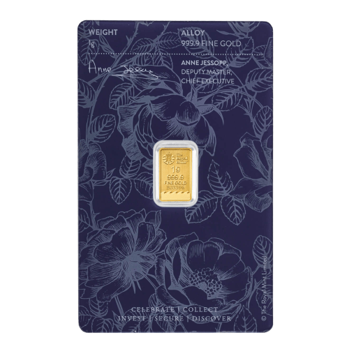 (New) Great Britain The Royal Mint Britannia Best Wishes Gold 1 Gram Bar - Image 2