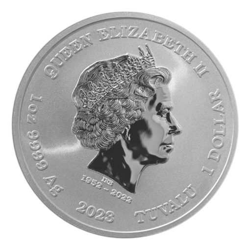 2023年 (新品) ツバル「オリンポスの神々・アポロン」純銀 1オンス 銀貨 - 画像 (2)