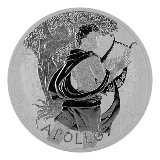 2023年 (新品) ツバル「オリンポスの神々・アポロン」純銀 1オンス 銀貨