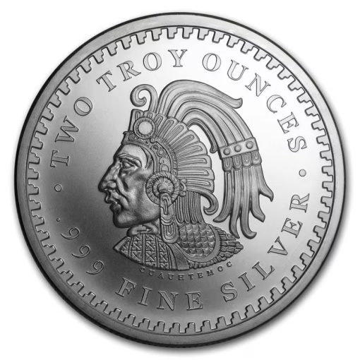 (New) USA Aztec Calendar Silver 2 oz Round - Image 2