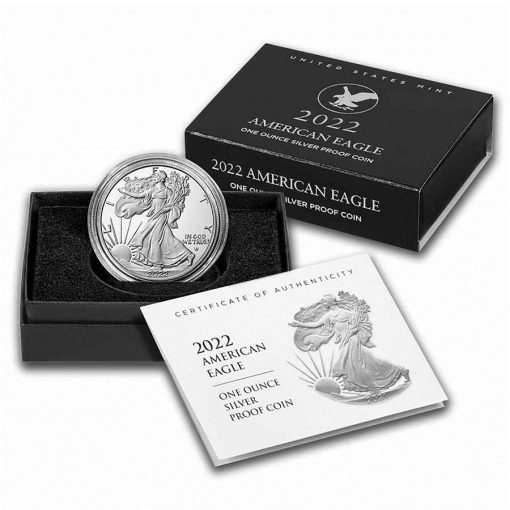 2021年 (新品) アメリカ「イーグル・ウオーキング リバティ」純銀 1オンス プルーフ 銀貨【2型】