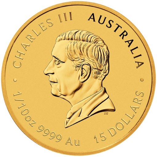 2025 (New) Australian Year of the Snake Lunar Gold 1/10 oz Color Coin - Image 2