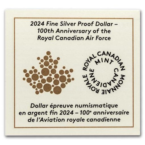 2024 (New) Canada 100th Anniversary of the Royal Canadian Air Force Silver 3/4 oz Proof Coin - Image 6