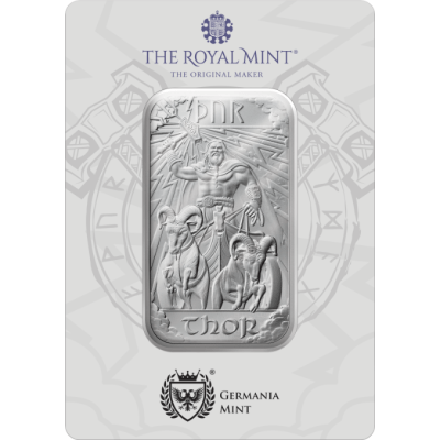 (New) Great Britain Royal Mint Norse Gods Series Thor Silver 1 oz Bar