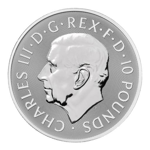 2025年 (新品) イギリス「ロイヤルチューダービースト・リッチモンドのグレイハウンド」純銀 10オンス 銀貨 - 画像 (2)