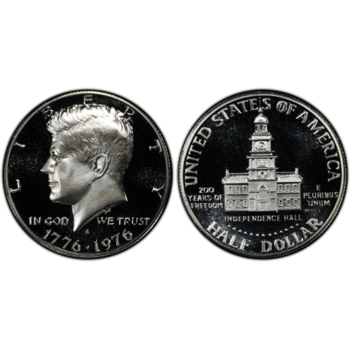 1976 USA Kennedy Half Dollar 40% Silver Gem Proof Coin【2 Coin Set】