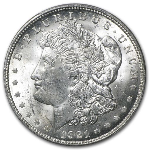 1921 USA Morgan Dollar 90% Silver Circulated Coin PCGS MS63 - Image 2