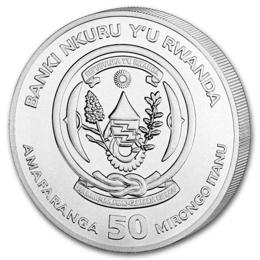 2025 (New) Rwanda Martial Eagle Silver 1 oz Coin - Image 2