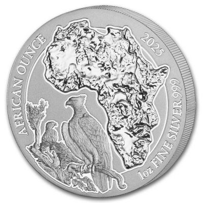 2025 (New) Rwanda Martial Eagle Silver 1 oz Coin