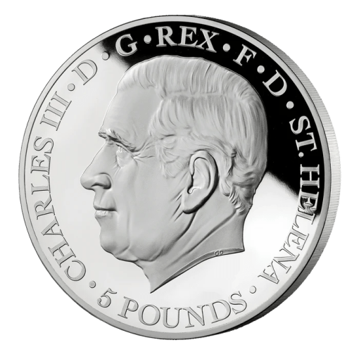 2023 (New) St. Helena Goddess Eos and the Horses Silver 5 oz Proof Coin - Image 3