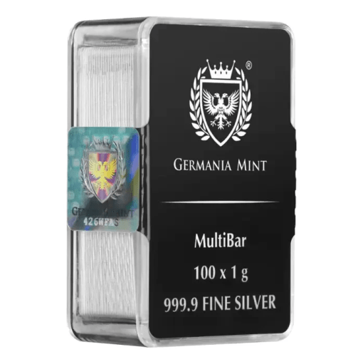 (New) Germania Silver 1 gram MultiBar【100 bars】