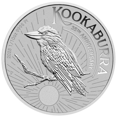 2025 (New) Australian Kookaburra 35th Anniversary Platinum 1/10 oz Coin