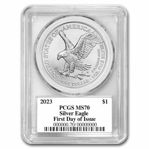 2023 (New) American Eagle Walking Liberty Silver 1 oz Coin PCGS MS70 (First Day of Issue, Black Label) - Image 2