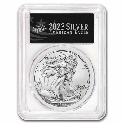 2023 (New) American Eagle Walking Liberty Silver 1 oz Coin PCGS MS70 (First Day of Issue, Black Label)