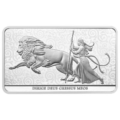 2025 (New) British Royal Mint Una and the Lion Silver 100 oz Bar