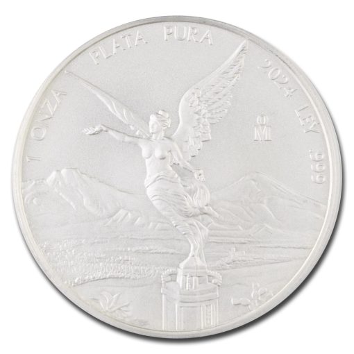 2024年 (新品) メキシコ「リベルタッド」純銀 1オンス 銀貨 PCGS MS70 (発行初日) - 画像 (2)