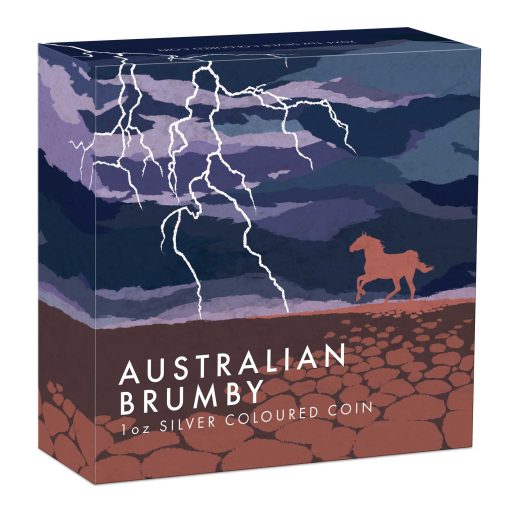 2024 (New) Australia Brumby Silver 1 oz Color Proof Coin - Image 5