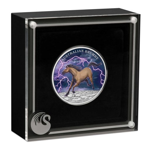 2024 (New) Australia Brumby Silver 1 oz Color Proof Coin
