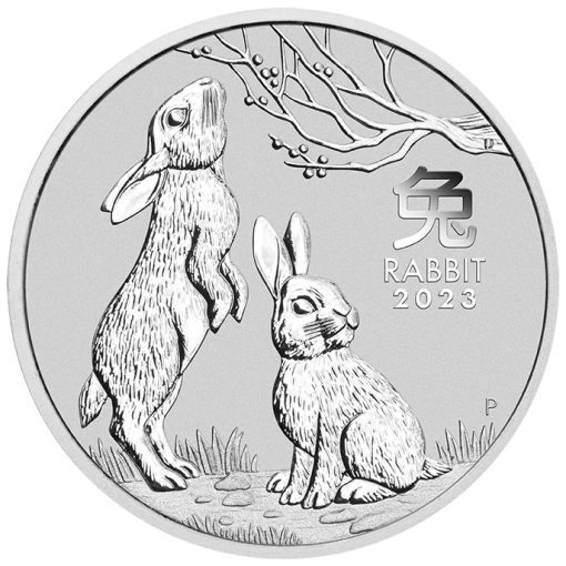 2023年 (新品) オーストラリア「干支 十二支・卯年 兎年」純銀 1オンス 銀貨 NGC MS70 (制作初日) - 画像 (3)