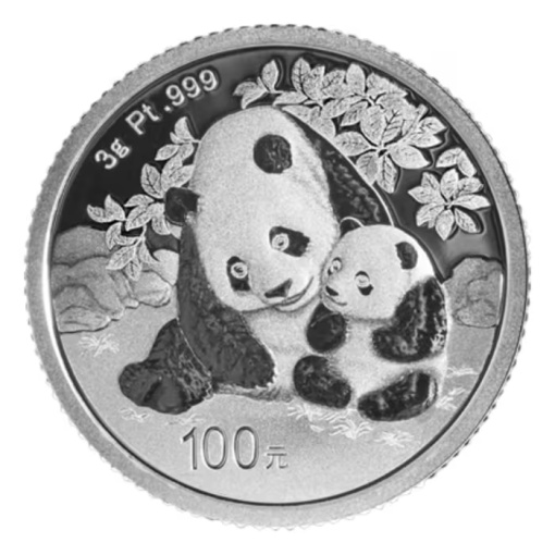 2024 (New) Chinese Panda Platinum 3 gram Proof Coin - Image 2