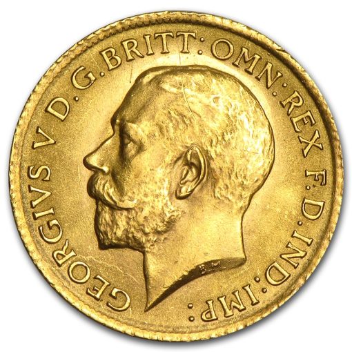 ランダムイヤー イギリス「ハーフソブリン」91.67％ 金 流通品 金貨 - 画像 (2)