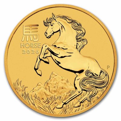 2026年 (新品) オーストラリア「干支 十二支・午年 馬年」純金 1/10オンス 金貨