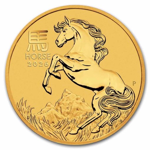 2026 (New) Australian Year of the Horse Lunar Gold 1/10 oz Coin