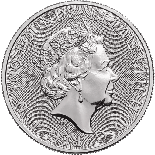2018年 (新品) イギリス「クィーンズ ビースト・グリフィン」純プラチナ 1オンス プラチナ貨 - 画像 (2)