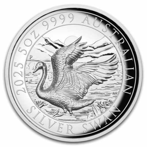2025 (New) Australian Swan Silver 5 oz High Relief Proof Coin - Image 2