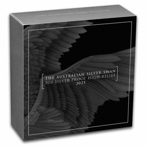 2025 (New) Australian Swan Silver 5 oz High Relief Proof Coin - Image 5
