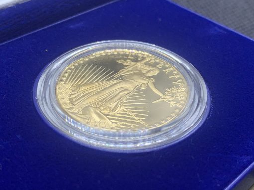 1986年 (新品) アメリカ 「イーグル・ウオーキング リバティ」純金 1オンス プルーフ 金貨 #11455 - 画像 (7)
