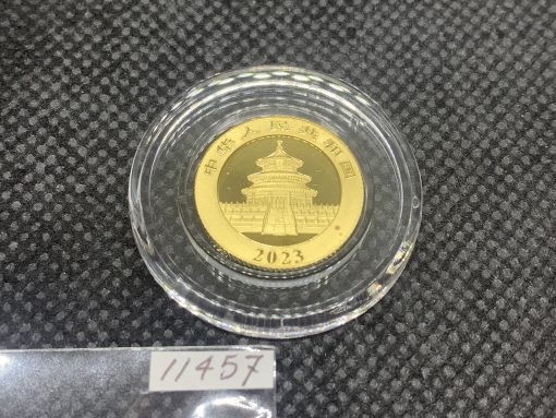 2023年 (新品) 中国「パンダ」純金 3グラム 金貨 #11457 - 画像 (2)